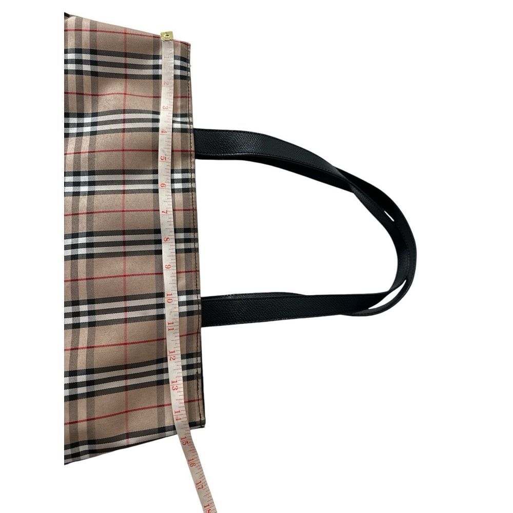 Authentic BURBERRY Nova Check Shoulder Tote Bag Canvas Leather Beige - Picture 12 of 12